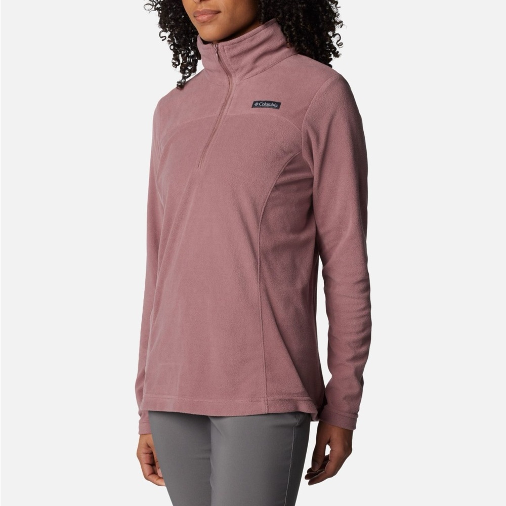 Columbia Lake Aloha Half-Zip Fleece Pullover Omni-Shade UPF 50 | Fig | Size Sm - Picture 4 of 9
